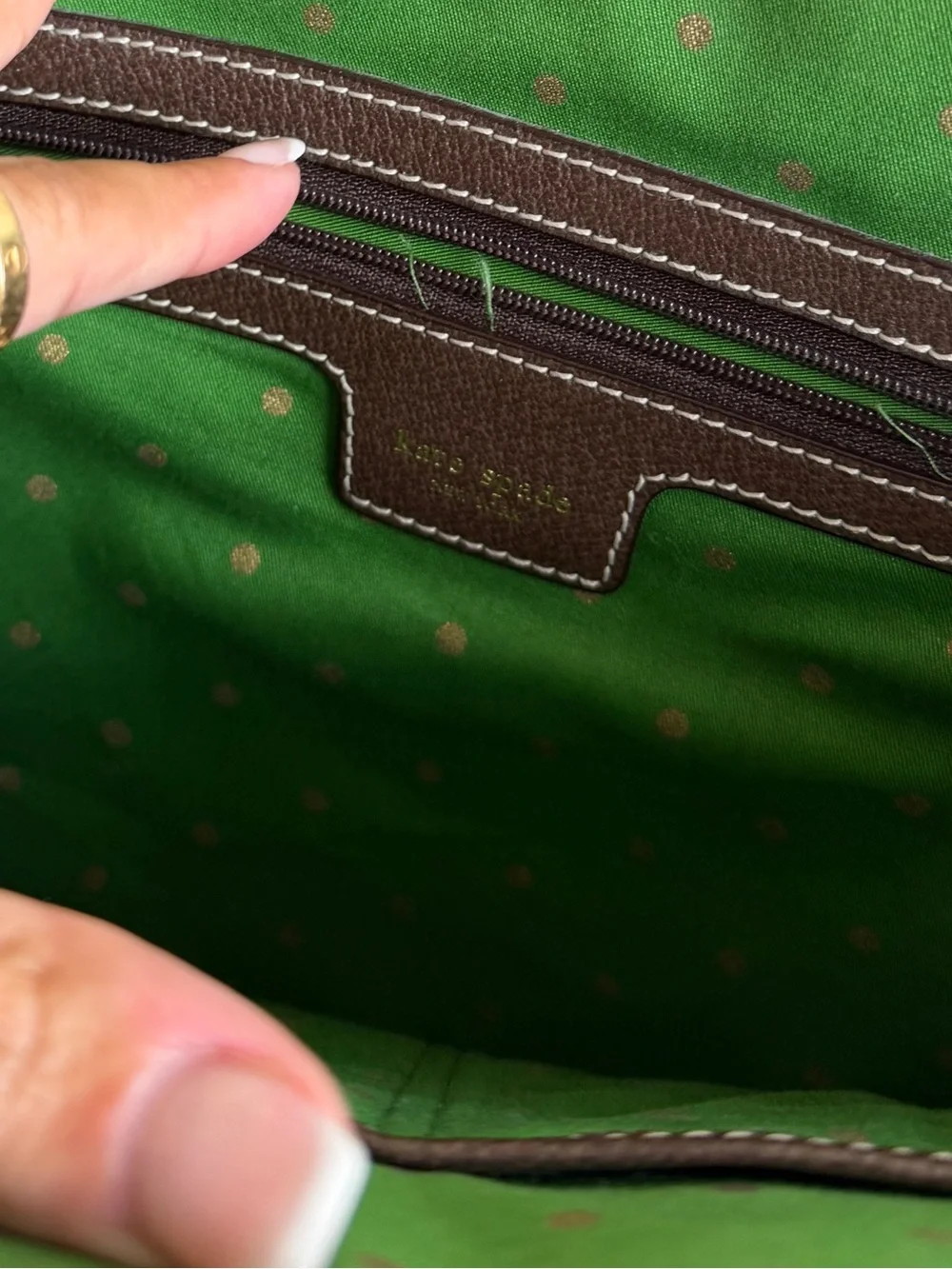 Kate Spade Brown Leather Tote